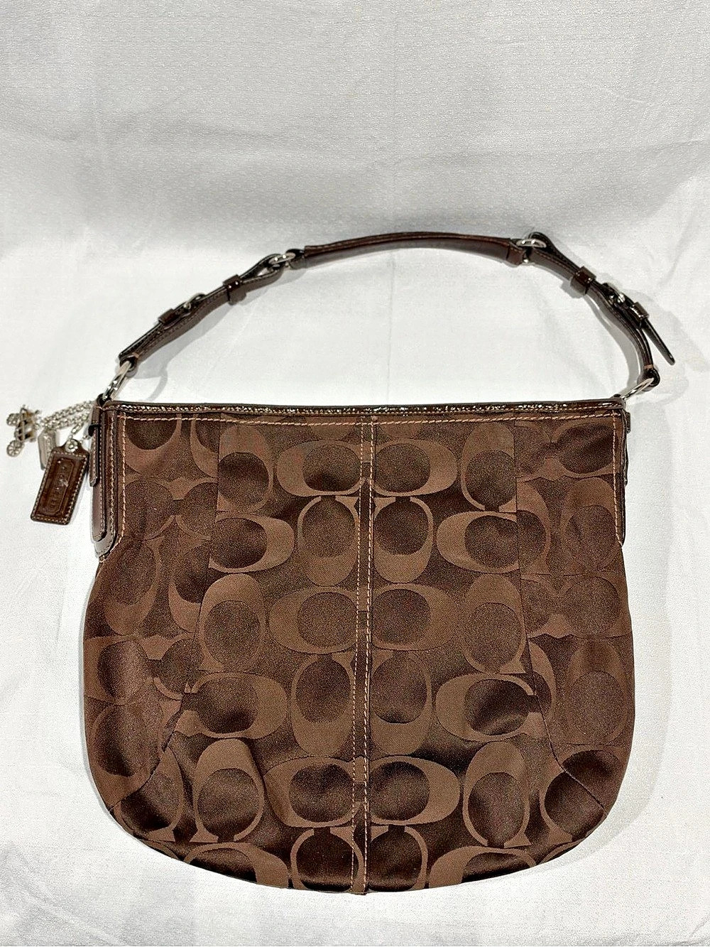 Coach Medium Carly Hobo Shoulder Bag Brown